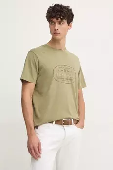 Хлопковая футболка Pepe Jeans ANDER, зеленый