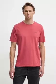Хлопковая футболка Pepe Jeans Jacko, розовый