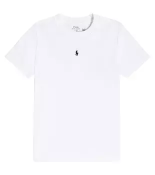 Хлопковая футболка Polo Ralph Lauren, белый