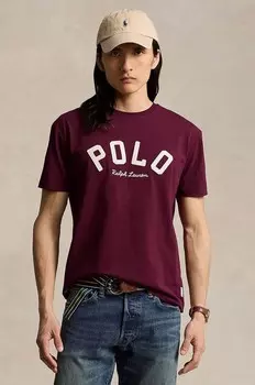 Хлопковая футболка Polo Ralph Lauren, красный