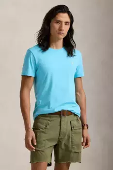 Хлопковая футболка Polo Ralph Lauren, синий
