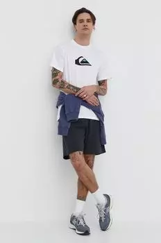 Хлопковая футболка Quiksilver, белый