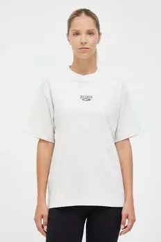 Хлопковая футболка Reebok, серый