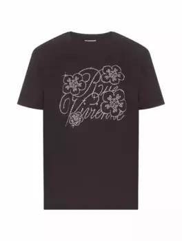 Хлопковая футболка Rue Vivienne Kenzo, черный