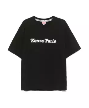 Хлопковая футболка с короткими рукавами Kenzo, черный