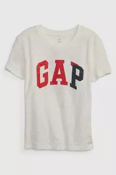 Хлопковая футболка с логотипом Gap, красный