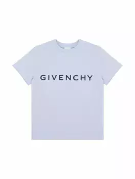 Хлопковая футболка с логотипом Givenchy, синий