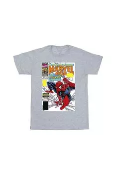 Хлопковая футболка с обложкой комиксов «Человек-паук» Age Marvel, серый