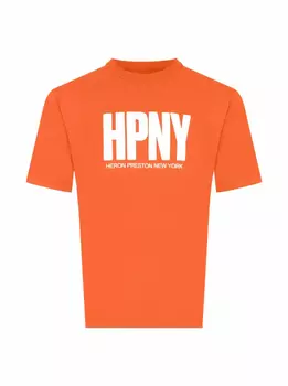 Хлопковая футболка с принтом Heron Preston