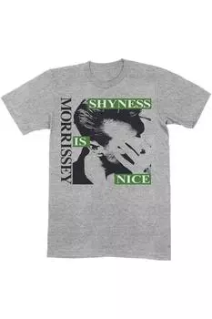 Хлопковая футболка «Shyness Is Nice» Morrissey, серый