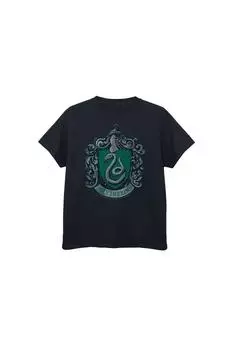 Хлопковая футболка Слизерина Harry Potter, черный