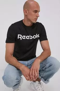 Хлопковая футболка Street GJ0136 Reebok, черный
