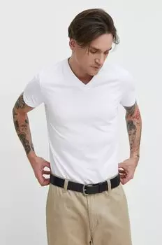 Хлопковая футболка Superdry, белый
