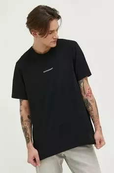 Хлопковая футболка Superdry, черный