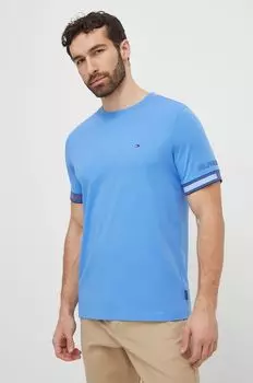 Хлопковая футболка Tommy Hilfiger, синий