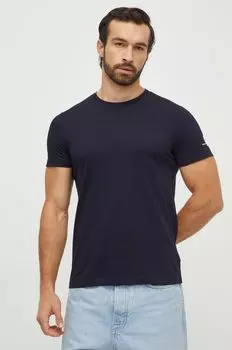 Хлопковая футболка Tommy Hilfiger, темно-синий