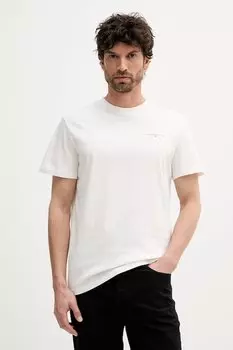 Хлопковая футболка Tommy Jeans, белый