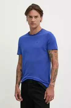 Хлопковая футболка Tommy Jeans, синий
