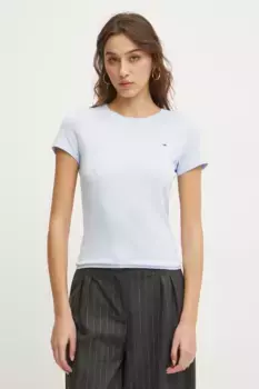Хлопковая футболка Tommy Jeans, синий