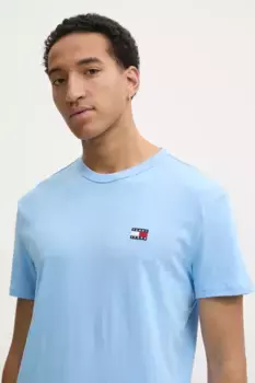 Хлопковая футболка Tommy Jeans, синий