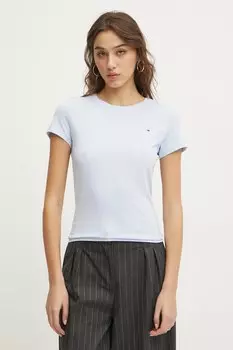 Хлопковая футболка Tommy Jeans, синий