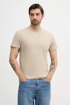 Хлопковая футболка Tommy Jeans, зеленый