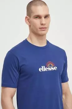 Хлопковая футболка Trea T-Shirt Ellesse, темно-синий