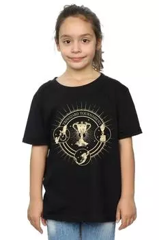Хлопковая футболка Triwizard Seal Harry Potter, черный