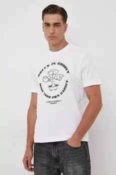 Хлопковая футболка United Colors of Benetton, белый