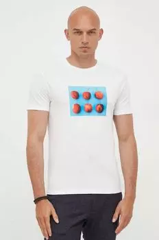 Хлопковая футболка United Colors of Benetton, белый