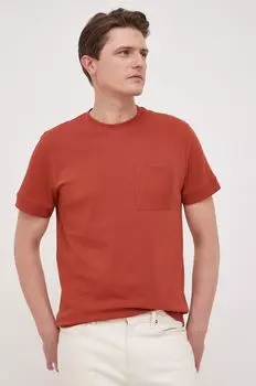 Хлопковая футболка United Colors of Benetton, красный
