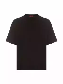 Хлопковая футболка Web Gucci, черный