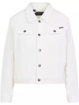 Хлопковая куртка TOM FORD, белый