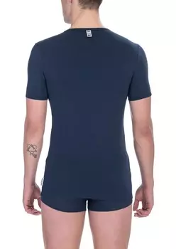 Хлопковая мужская футболка Bikkembergs, синий