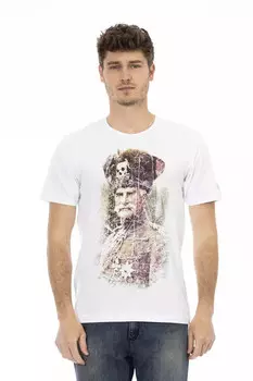 Хлопковая мужская футболка Trussardi Action, белый