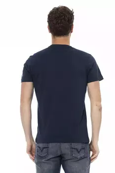 Хлопковая мужская футболка Trussardi Action, синий