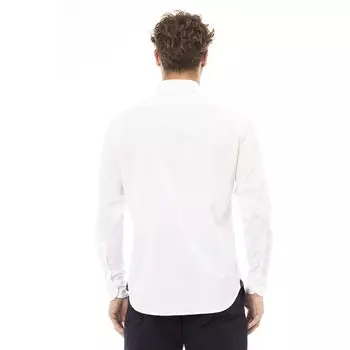 Хлопковая мужская рубашка Baldinini Trend, белый