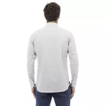 Хлопковая мужская рубашка Baldinini Trend, серый