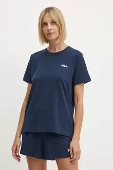 Хлопковая пижама Fila, темно-синий