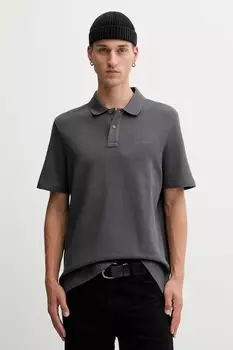 Хлопковая поло Tommy Jeans, серый