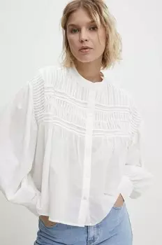 Хлопковая рубашка Answear Lab, белый