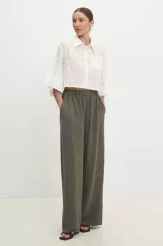 Хлопковая рубашка Answear Lab, белый