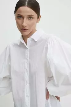 Хлопковая рубашка Answear Lab, белый