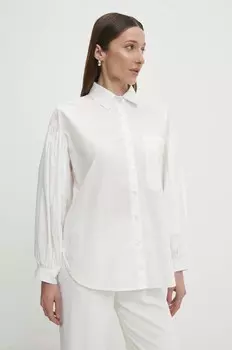 Хлопковая рубашка Answear Lab, белый