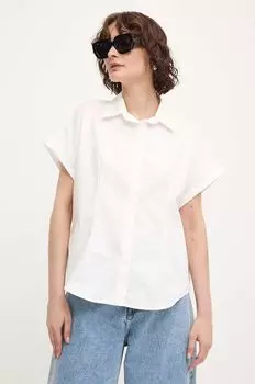 Хлопковая рубашка Answear Lab, белый