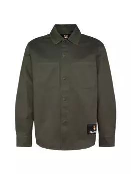 Хлопковая рубашка Barbour x Maison Kitsun Barbour, цвет uniform green