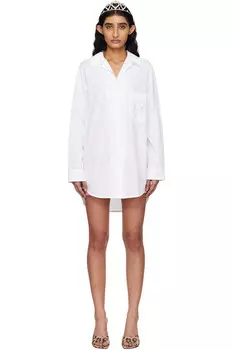 Хлопковая рубашка Blumarine, белый