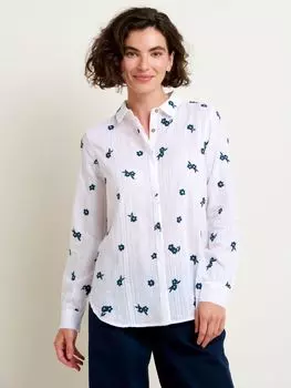 Хлопковая рубашка Brakeburn Flora, белая
