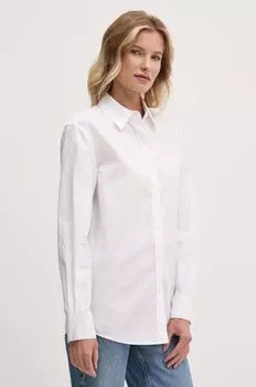 Хлопковая рубашка Calvin Klein, белый