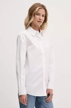 Хлопковая рубашка Calvin Klein, белый